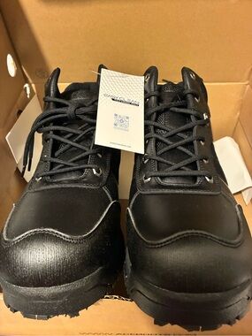Shoes For Crews Men's Black Lightweight Slip-Resistant Work Boots